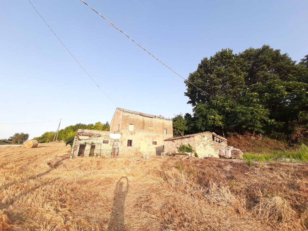 Farmhouse to restore with hills view and land for sale in Moregnano di