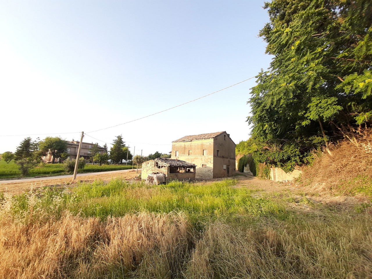 Farmhouse to restore with hills view and land for sale in Moregnano di